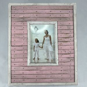 Boardwalk By Concepts Picture Frame Holds A 4x6 Picture Pink And White Barn Wood